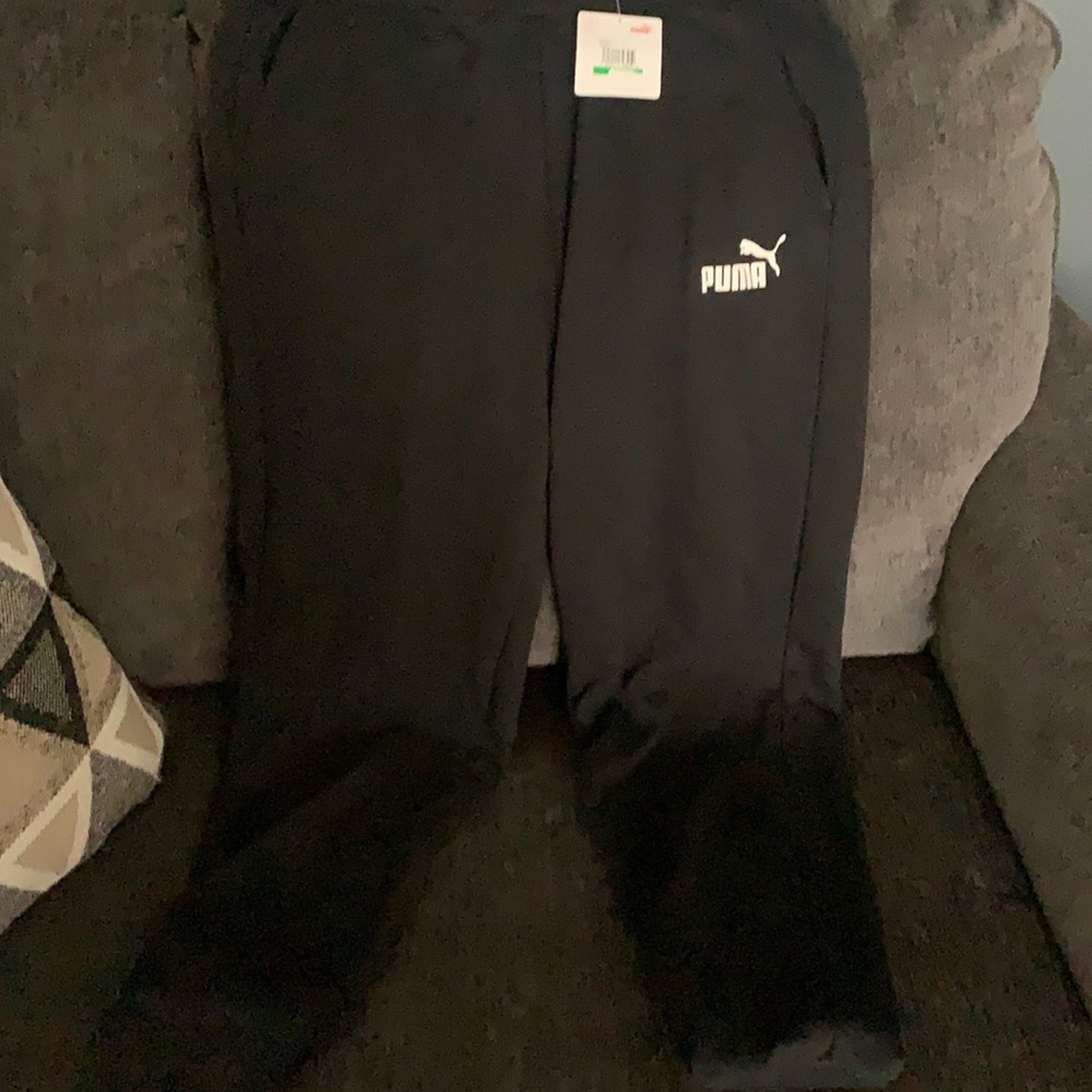 Brand New Puma Regular Fit Black Joggers